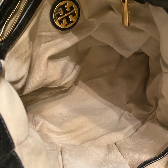 Tory Burch Snakeskin Tote - Picture 7 of 13